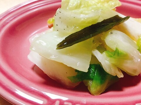 タッパーとおしゃぶり昆布で簡単！白菜の浅漬け